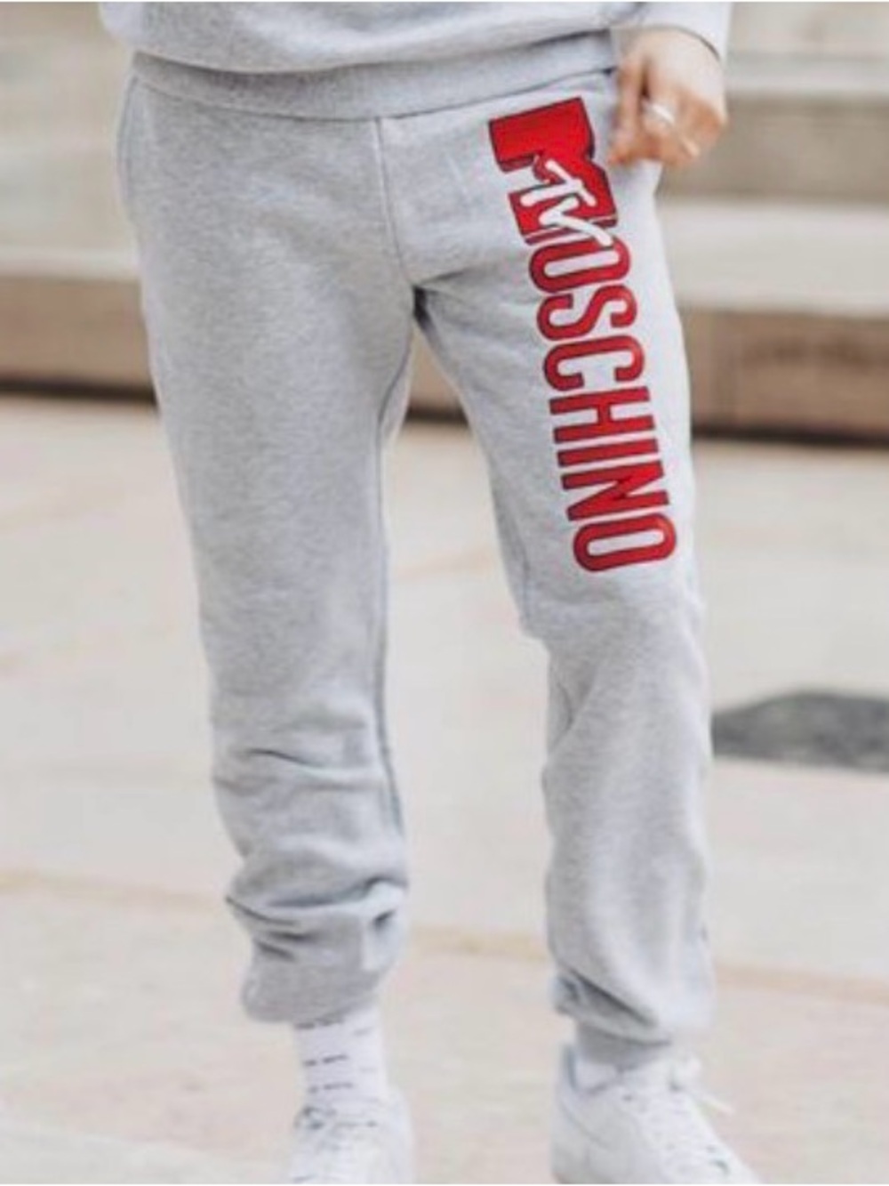 Vintage 2018 Moschino x H&M MTV capsule sweat pants joggers sweatpants
